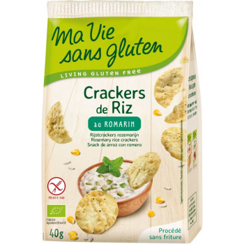 Crakers de Riz au Romarin - 40gr - Ma Vie Sans Gluten