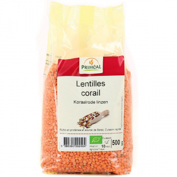 Lentilles corail bio