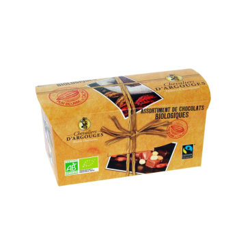 Les Chevaliers d'Argouges - Assortiment de chocolats Bio 180g