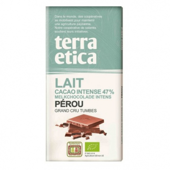 Chocolat lait perou 47% 100g