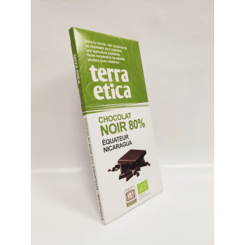 Tablette chocolat noir 80% de cacao equateur 100g