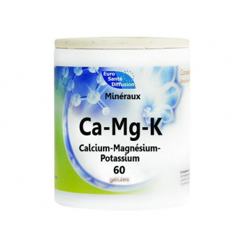 Ca-mg-k (calcium, magnésium, potassium) - 60 gélules
