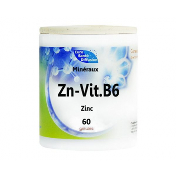 Zinc et vitamines b6 - 60 gélules