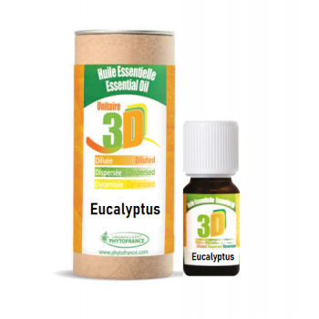Huile essentielle 3d eucalyptus globuleux