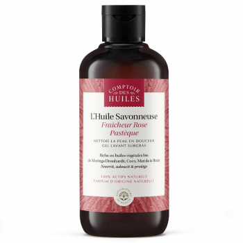 Huile savonneuse Gel Lavant Surgras Fraîcheur Rose Pastèque