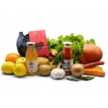 Panier de saison bio - Fruits, Légumes et Herbes aromatiques - 10kg 