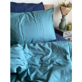 Taie d'oreiller percale coton 71 fils 50/70 abysse