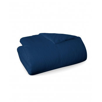 Housse de Couette percale coton 71 fils 200/200 bleu ténébreux