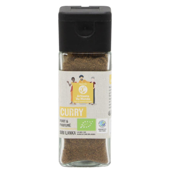 Curry fort moulu - bio - 30g