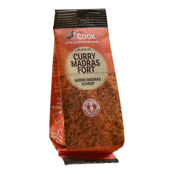 Curry madras fort éco-recharge 35g bio - Cook