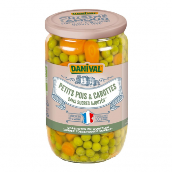 DANIVAL - petits pois et carrottes 450g