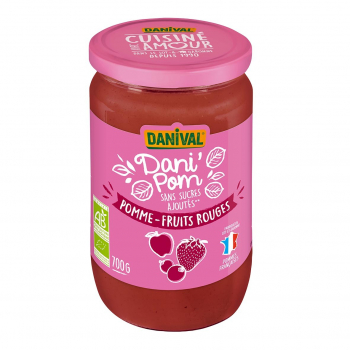 Dani'pom pomme-fruits rouges 700g bio - Danival