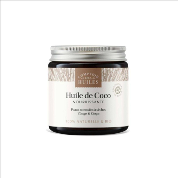 Huile de coco BIO - Nourrissante - Comptoir des huiles  