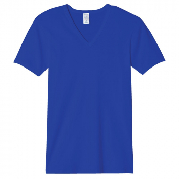 T-Shirt seconde peau - Col V - Bleu Royal