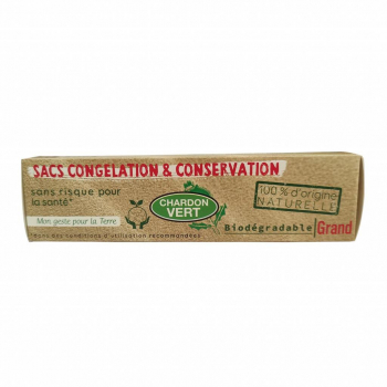 Sacs congélation biodégradables 12x8L - Chardon Vert