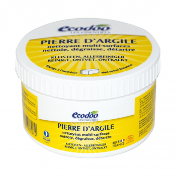Pierre d'Argile écologique avec éponge (nettoie, dégraisse, détartre)