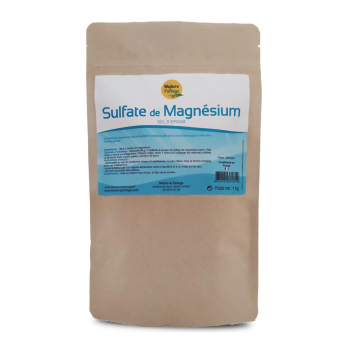 Sulfate de magnésium "sel d'Epsom" 1kg - Nature et Partage