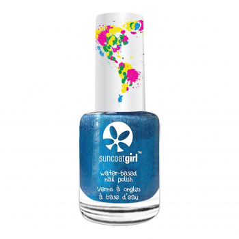 Vernis Teal Zing |paillettes bleues 9 ml - Suncoatgirl