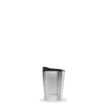 Mug Inox isotherme + Couvercle 240ml - QWETCH