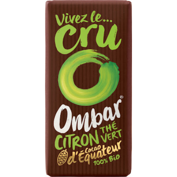 Chocolat cru vegan citron et the vert