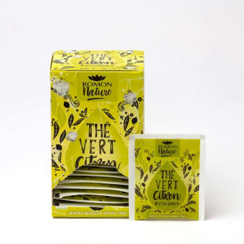 Infusion Thé vert Citron bio - 16 sachets - ROMON NATURE