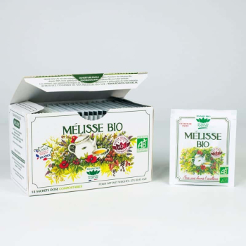 Tisane Mélisse France bio - 18 sachets - ROMON NATURE
