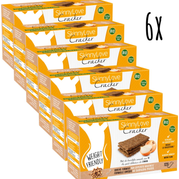 6 x SkinnyLove Cracker - Oignon - Un Choix Sain et Bon pour la ligne
