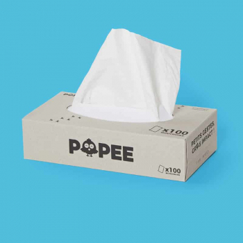 Boite de Mouchoirs Peaux Sensibles - Confort - POPEE