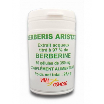 Berberine  - 350 mg - 120 gélules - Vital Osmose .