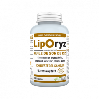 Liporyz -  Cholestérol sanguin - 180 capsules - Lt Labo