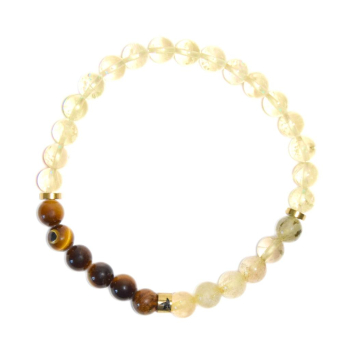 Bracelet Chakra Plexus Solaire Perles rondes 6 mm