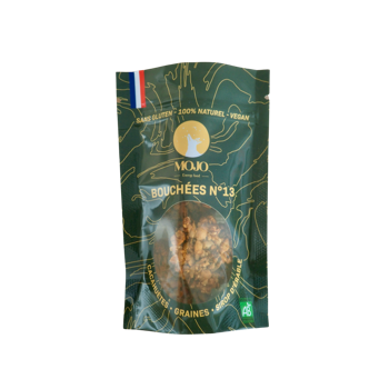 Bouchées n°13 MOJO FOOD - Aux cacahuètes, graines et sirop d'érable - Bio & Vegan
