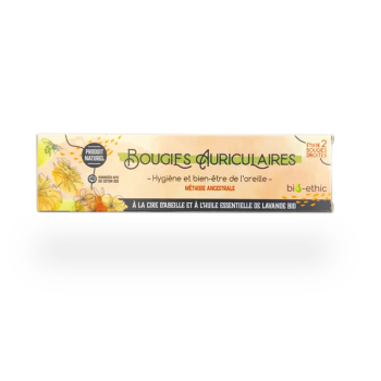 Bougies Auriculaires - boite de  2 - Gamme Bio 