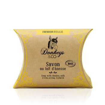 Savon Bio Immortelle lait d’ânesse 25g DONKEYS AND CO
