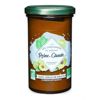 Préparation 100% fruits reine-claude 275g bio - Les Chaudrons de Garonne