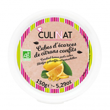 Cubes d'écorces de citrons confits 150g bio - Culinat