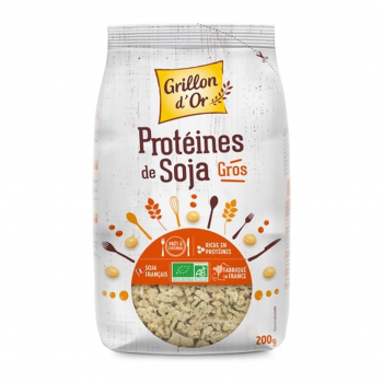 Protéines de soja - gros 200g bio - Grillon d'Or