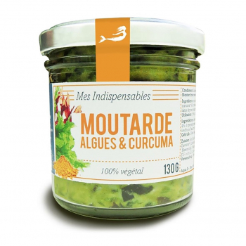 Moutarde aux algues et curcuma 130g bio - Marinoë