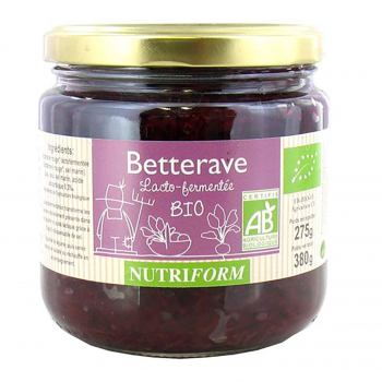 Betterave rouge lactofermentée 380g bio - Nutriform