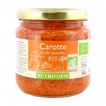 Carotte Lacto-fermenté 380g-Nutriform