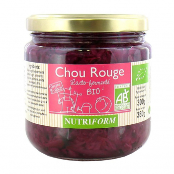 Chou Rouge Lacto-fermenté 380g-Nutriform