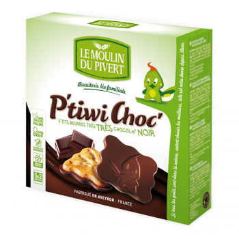 Biscuits P'tiwi au chocolat noir bio & équitable