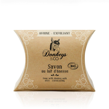 Savon Bio Avoine - Exfoliant lait d’ânesse 25g DONKEYS AND CO