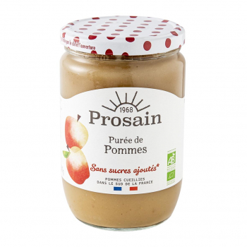 Purée de pommes sans sucres ajoutés 620g bio - PROSAIN