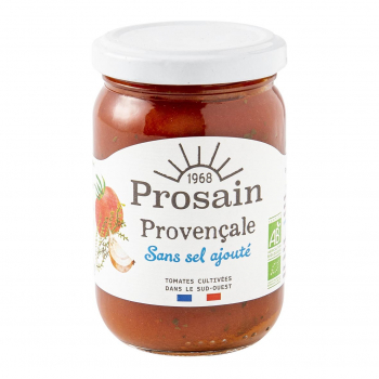 Sauce tomate provençale sans sel ajouté 200g bio - PROSAIN