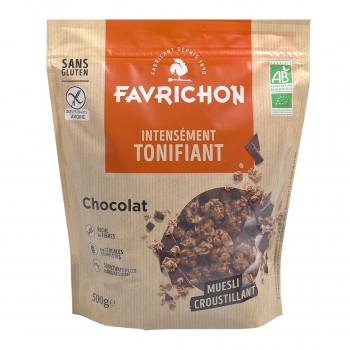 Muesli croustillant chocolat 500g Bio - Favrichon