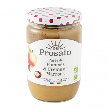 Purée de pommes à la crème marron 620g bio - PROSAIN