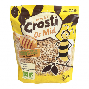 Céréales Crosti Oz miel 300g Bio - Favrichon