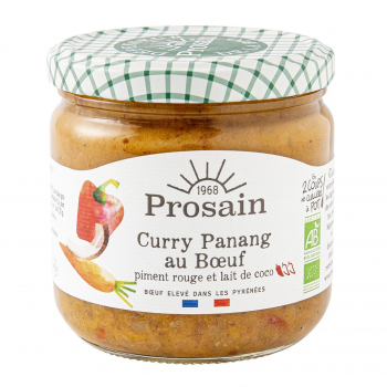 Curry panang au boeuf piment rouge et lait de coco 350g bio - PROSAIN