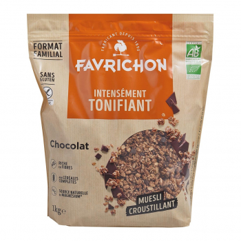Muesli croustillant chocolat 1kg Bio - Favrichon